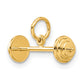 14k Yellow Gold 14K 3D Barbell Charm