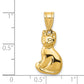 14k Yellow Gold 14k Cat Charm