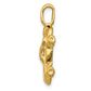 14k Yellow Gold 14k 3D Sports Car Charm