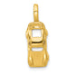 14k Yellow Gold 14k 3D Sports Car Charm