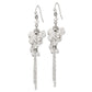 Fashion 1928 Jewelry Silver-Tone Clear Crystal Bead Cluster Drop Earrings