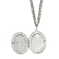 16.00 Inch 1928 Jewelry Silver-Tone Fligree 42mm Oval Locket 16 Double Chain Necklace Holds 2 Photos