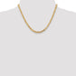 14K Yellow Gold 18 Inch 4mm Byzantine With Lobster Clasp Chain