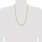 14K Yellow Gold 26 Inch 4mm Byzantine With Lobster Clasp Chain