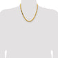 14K Yellow Gold 20 Inch 5.25mm Byzantine With Lobster Clasp Chain