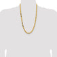 14K Yellow Gold 26 Inch 5.25mm Byzantine With Lobster Clasp Chain