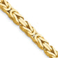 14K Yellow Gold 20 Inch 5.25mm Byzantine With Lobster Clasp Chain