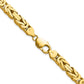 14K Yellow Gold 20 Inch 6.5mm Byzantine With Lobster Clasp Chain