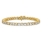 14k Yellow Gold 12 1/2 Ct. Lab Grown Diamond VS/SI+ G+ Complete Tennis Bracelet