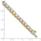 14k Yellow Gold 12 1/2 Ct. Lab Grown Diamond VS/SI+ G+ Complete Tennis Bracelet