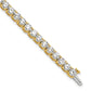 14k Yellow Gold 12 1/2 Ct. Lab Grown Diamond VS/SI+ G+ Complete Tennis Bracelet