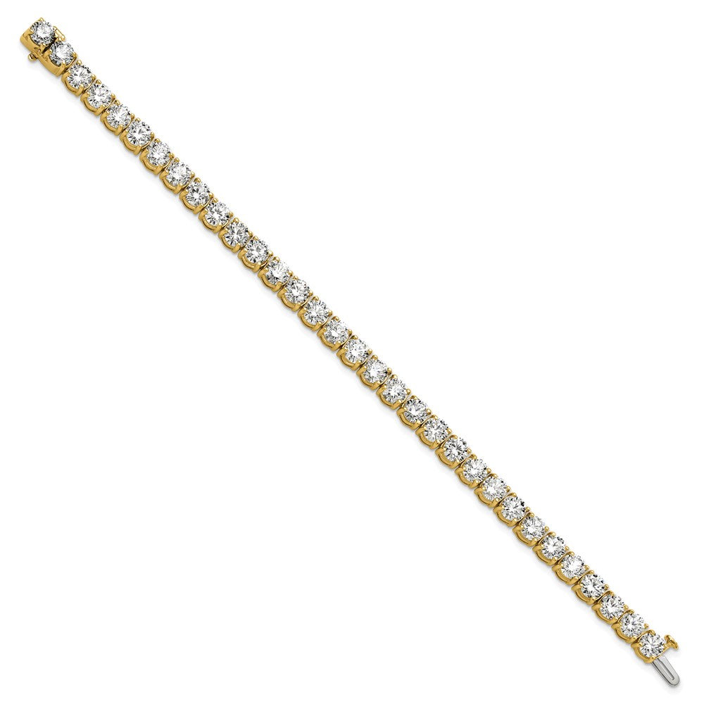 14k Yellow Gold 16 Ct. Lab Grown Diamond VS/SI+ G+ Complete Tennis Bracelet