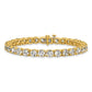 14k Yellow Gold 16 Ct. Lab Grown Diamond VS/SI+ G+ Complete Tennis Bracelet