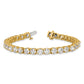 14k Yellow Gold 16 Ct. Lab Grown Diamond VS/SI+ G+ Complete Tennis Bracelet