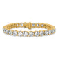 14k Yellow Gold 22 1/2 Ct. Lab Grown Diamond VS/SI+ G+ Complete Tennis Bracelet