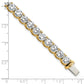 14k Yellow Gold 22 1/2 Ct. Lab Grown Diamond VS/SI+ G+ Complete Tennis Bracelet