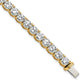 14k Yellow Gold 22 1/2 Ct. Lab Grown Diamond VS/SI+ G+ Complete Tennis Bracelet