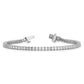 14k White Gold 5 Ct. Lab Grown Diamond VS/SI+ G+ Princess Tennis Bracelet