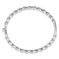 14k White Gold 1 Ct. Lab Grown Diamond VS/SI+ G+ Hinged Bangle Bracelet