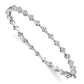 14k White Gold 1 Ct. Lab Grown Diamond VS/SI+ G+ Hinged Bangle Bracelet