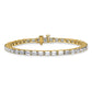 14k Yellow Gold 10 Ct. Lab Grown Diamond VS/SI+ G+ Emerald Tennis Bracelet