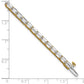 14k Yellow Gold 10 Ct. Lab Grown Diamond VS/SI+ G+ Emerald Tennis Bracelet