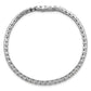 14k White Gold 5 Ct. Lab Grown Diamond VS/SI+ G+ Emerald Tennis Bracelet