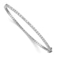 14k White Gold 2 1/2 Ct. Lab Grown Diamond VS/SI+ G+ Eternity Bangle Bracelet