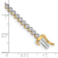 14k Yellow Gold 1 Ct. Lab Grown Diamond VS/SI+ G+ 7 inch Fancy Tennis Bracelet