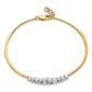 14K Two-Tone Lab Grown Diamond VS/SI+ G+ Bangle Bracelet