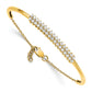 14k Yellow Gold Lab Grown Diamond VS/SI FGH Bangle Bracelet