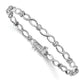 14k White Gold 1/2 Ct. Lab Grown Diamond VS/SI+ G+ 7.25 inch Infinity Bracelet