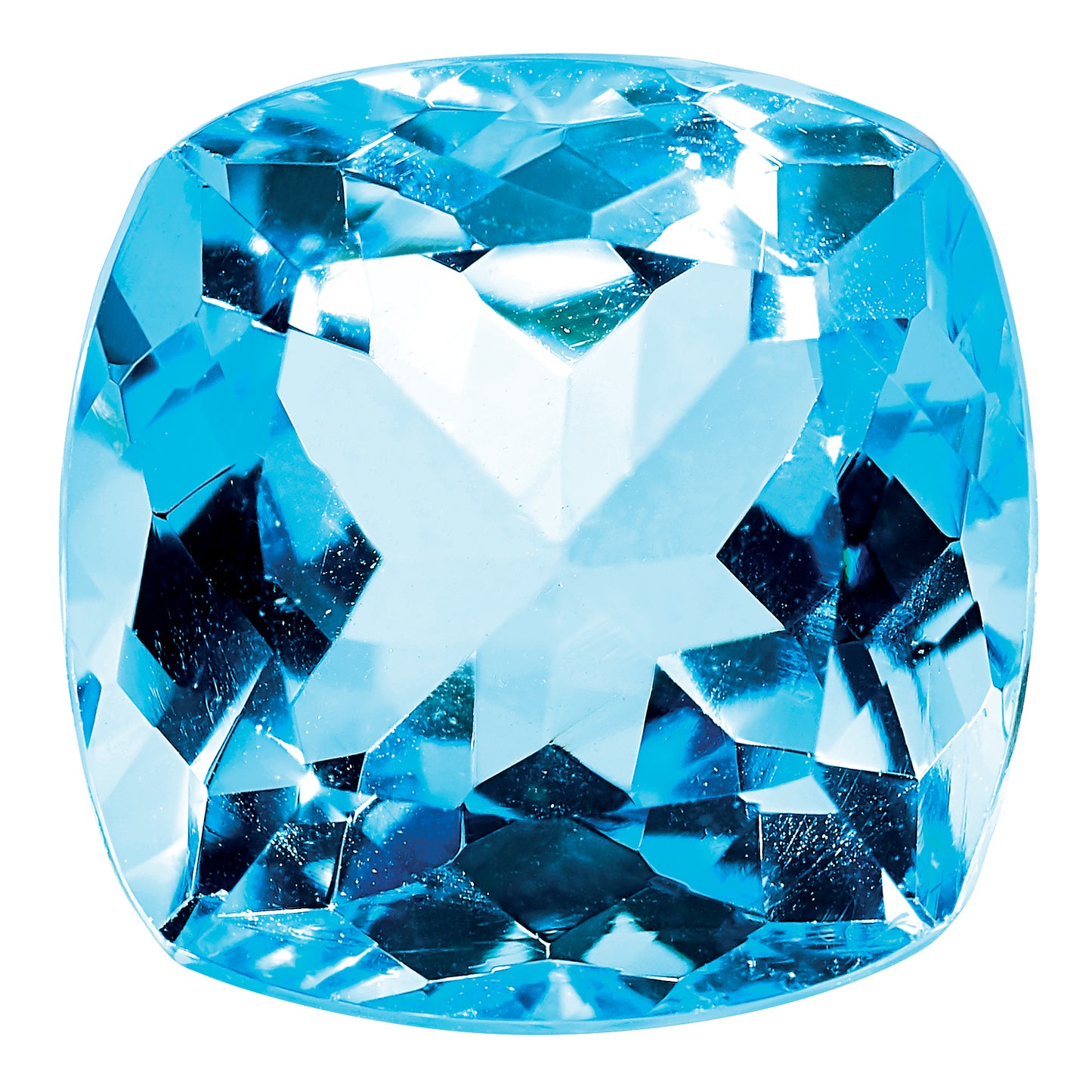 Gemstone Swiss Blue Topaz Aa Quality 5mm Antique Cushion