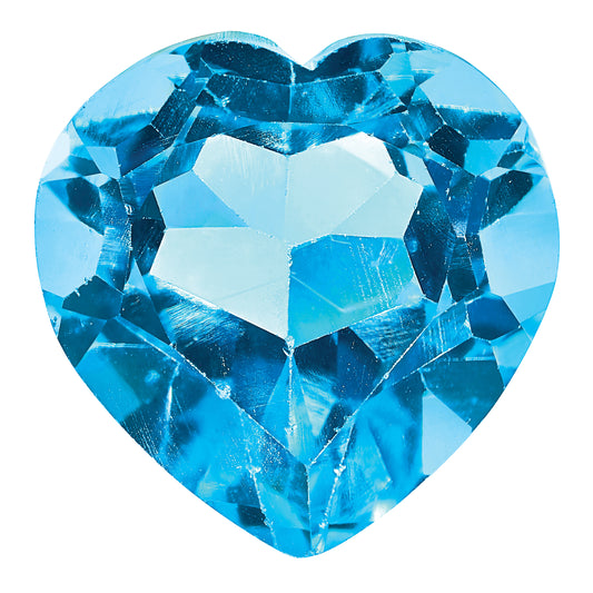 Gemstone Swiss Blue Topaz Aa Quality 4mm Heart