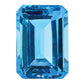 Gemstone Swiss Blue Topaz Aa Quality 14X10mm Emerald Cut