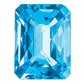 Gemstone Swiss Blue Topaz Aa Quality 12X10mm Emerald Checkerboard Cut