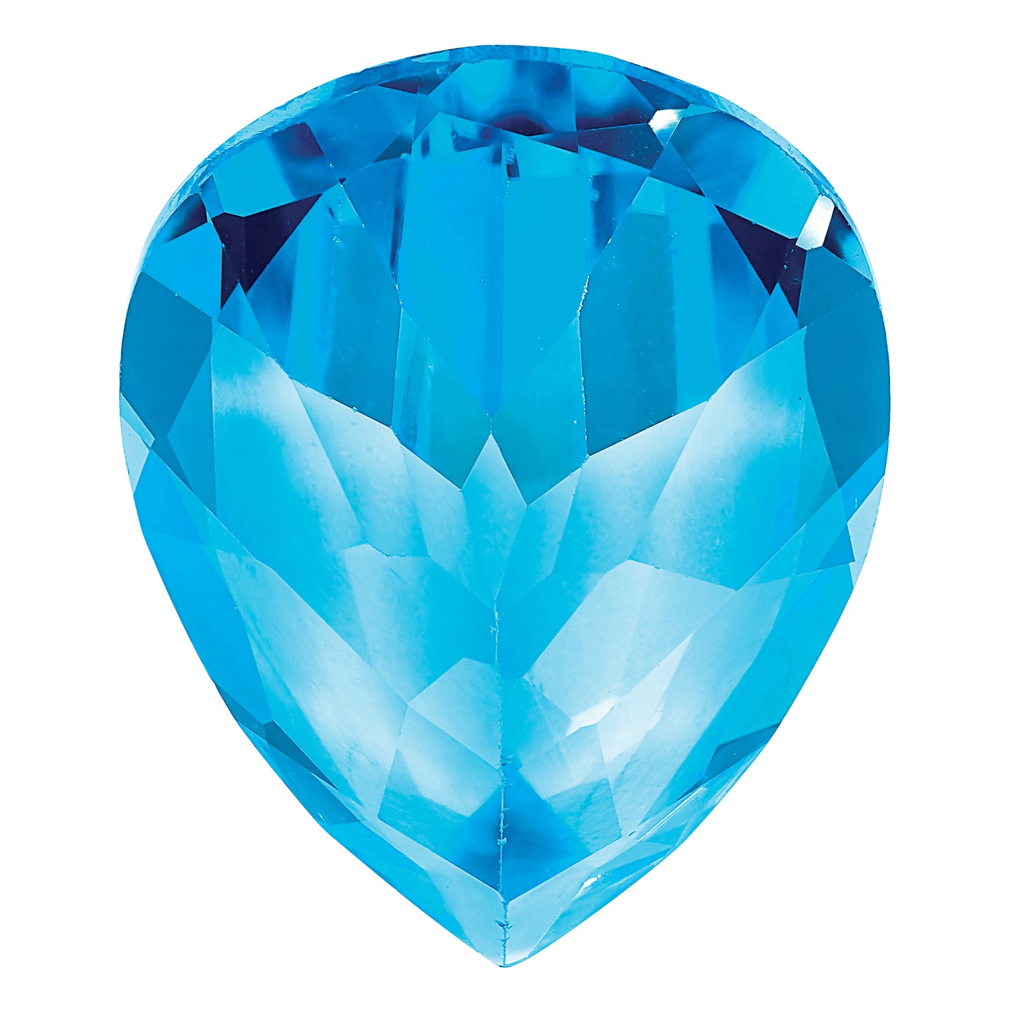 Gemstone Swiss Blue Topaz Aa Quality 12X8mm Pear