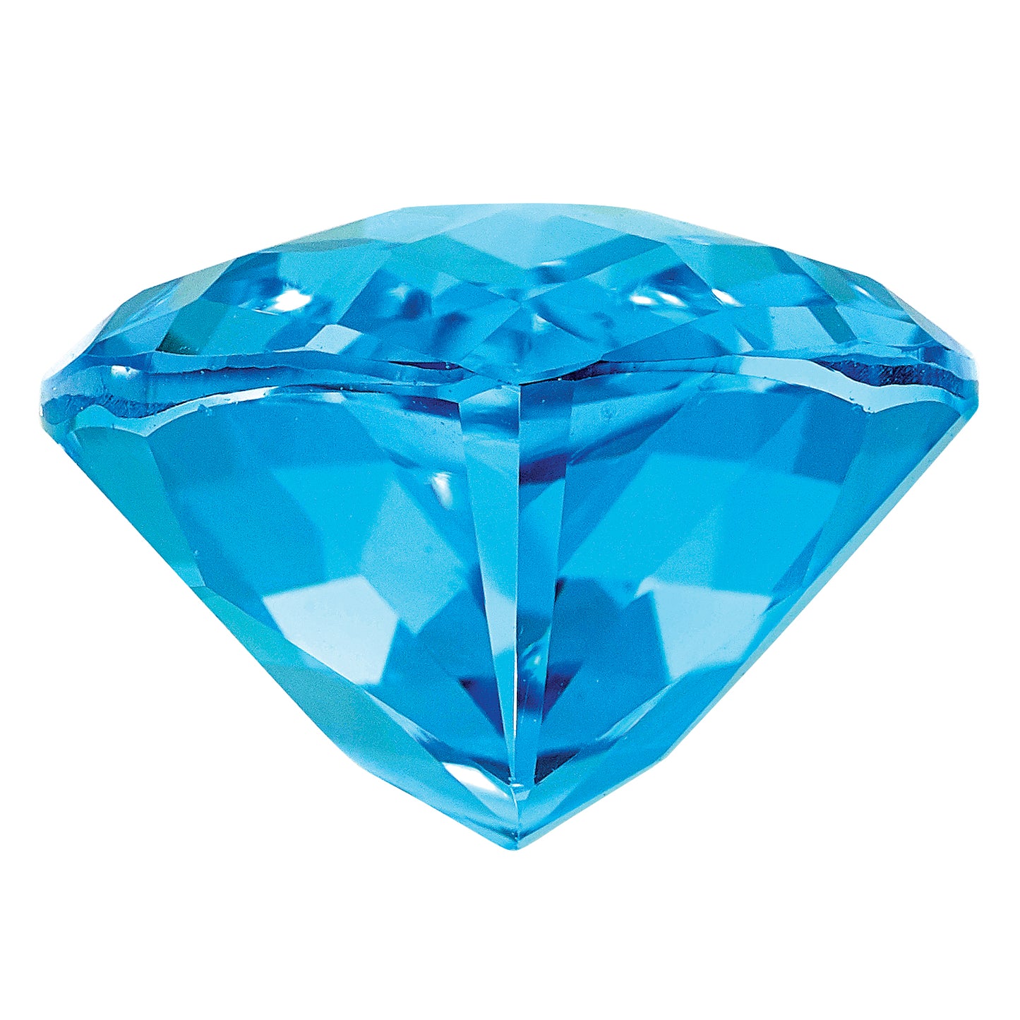 Gemstone Swiss Blue Topaz Aa Quality 14X9mm Pear Checkerboard