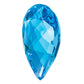 Gemstone Swiss Blue Topaz Aa Quality 12X8mm Pear Checkerboard