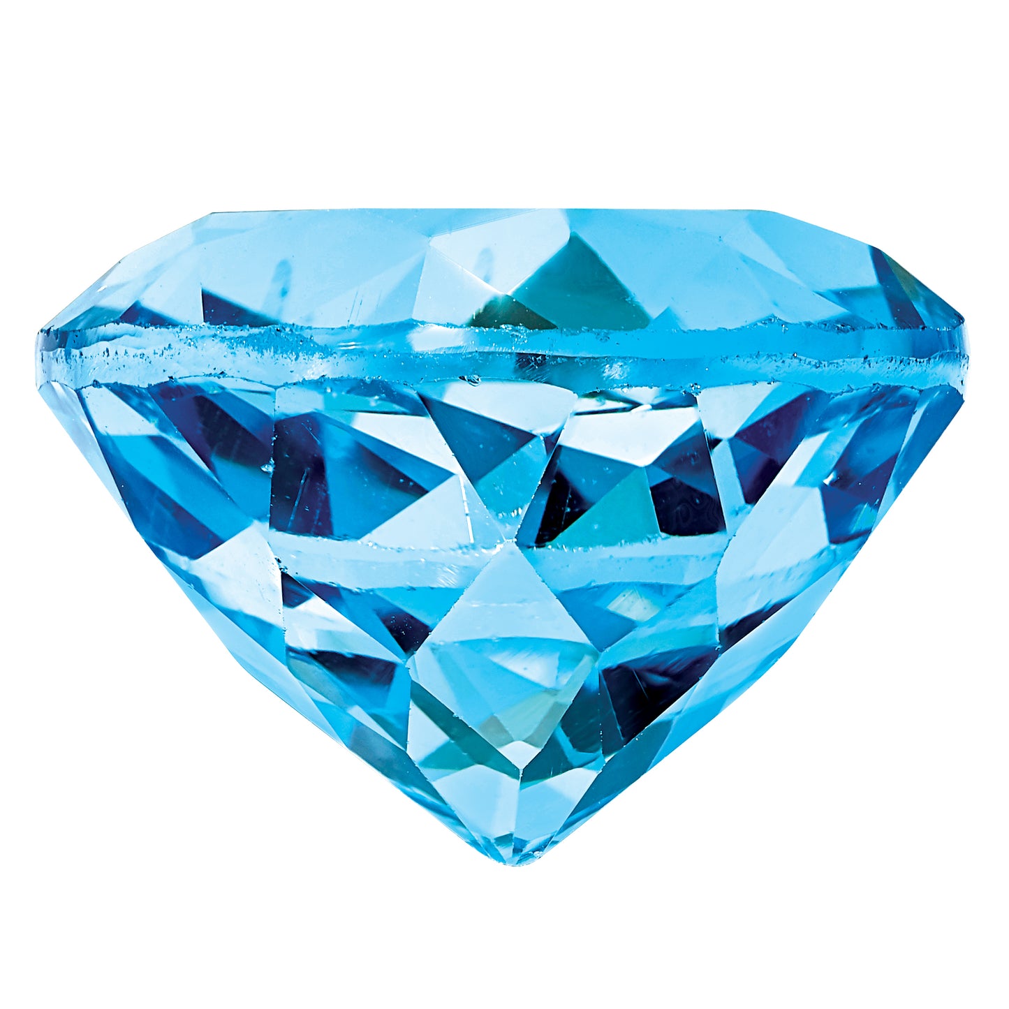 Gemstone Swiss Blue Topaz Aa Quality 6.5mm Round