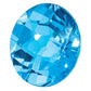 Gemstone Swiss Blue Topaz Aa Quality 5mm Round Checkerboard