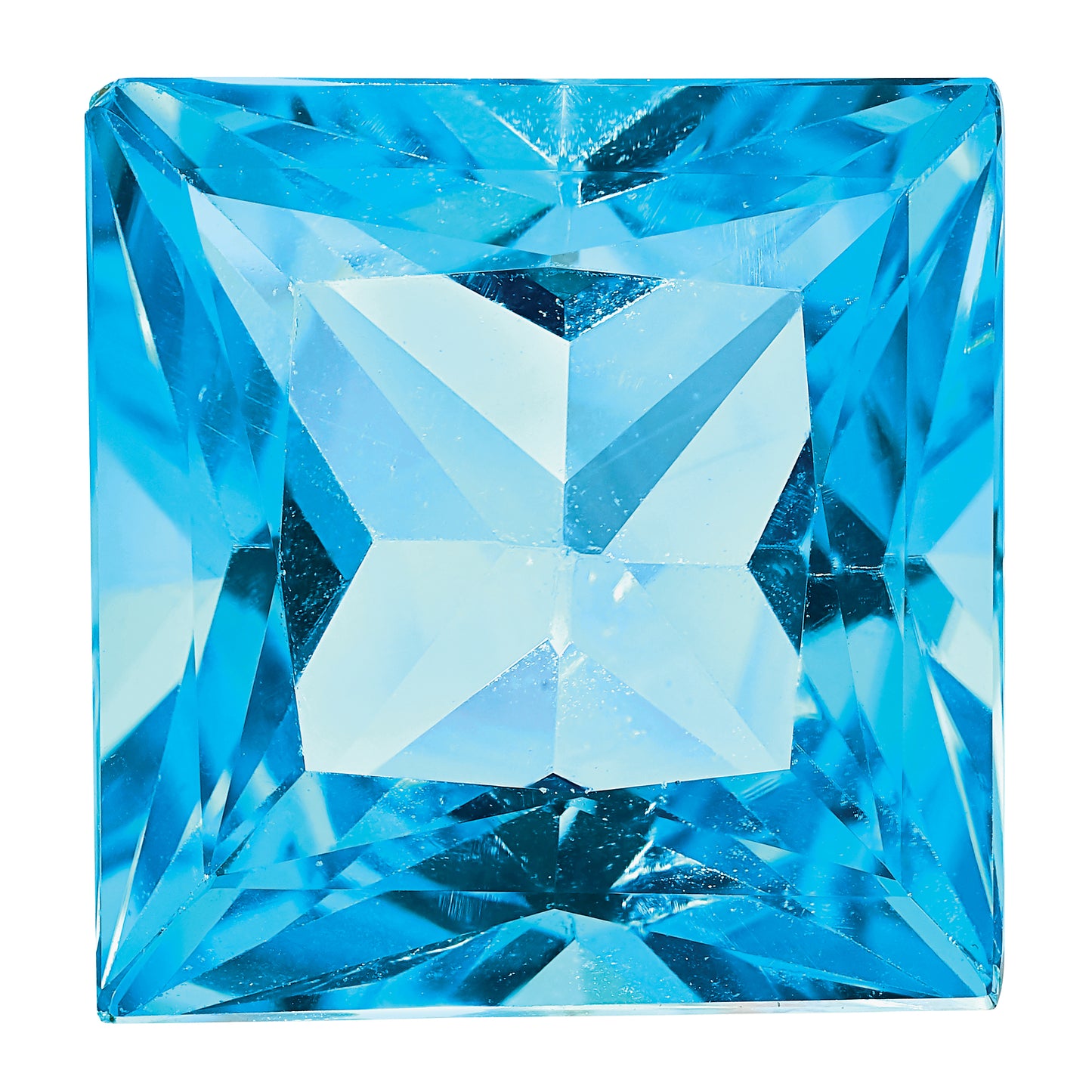 Gemstone Swiss Blue Topaz Aa Quality 10mm Princess