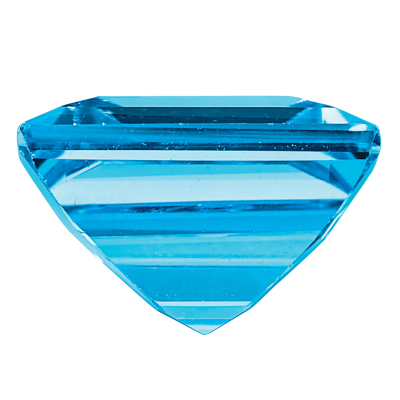 Gemstone Swiss Blue Topaz Aa Quality 8mm Square Step-Cut