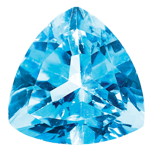 Gemstone Swiss Blue Topaz Aa Quality 4mm Trillion