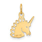 14K Yellow Gold Unicorn Charm