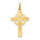 14K Yellow Gold Celtic Cross Pendant