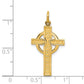 14K Yellow Gold Celtic Cross Pendant