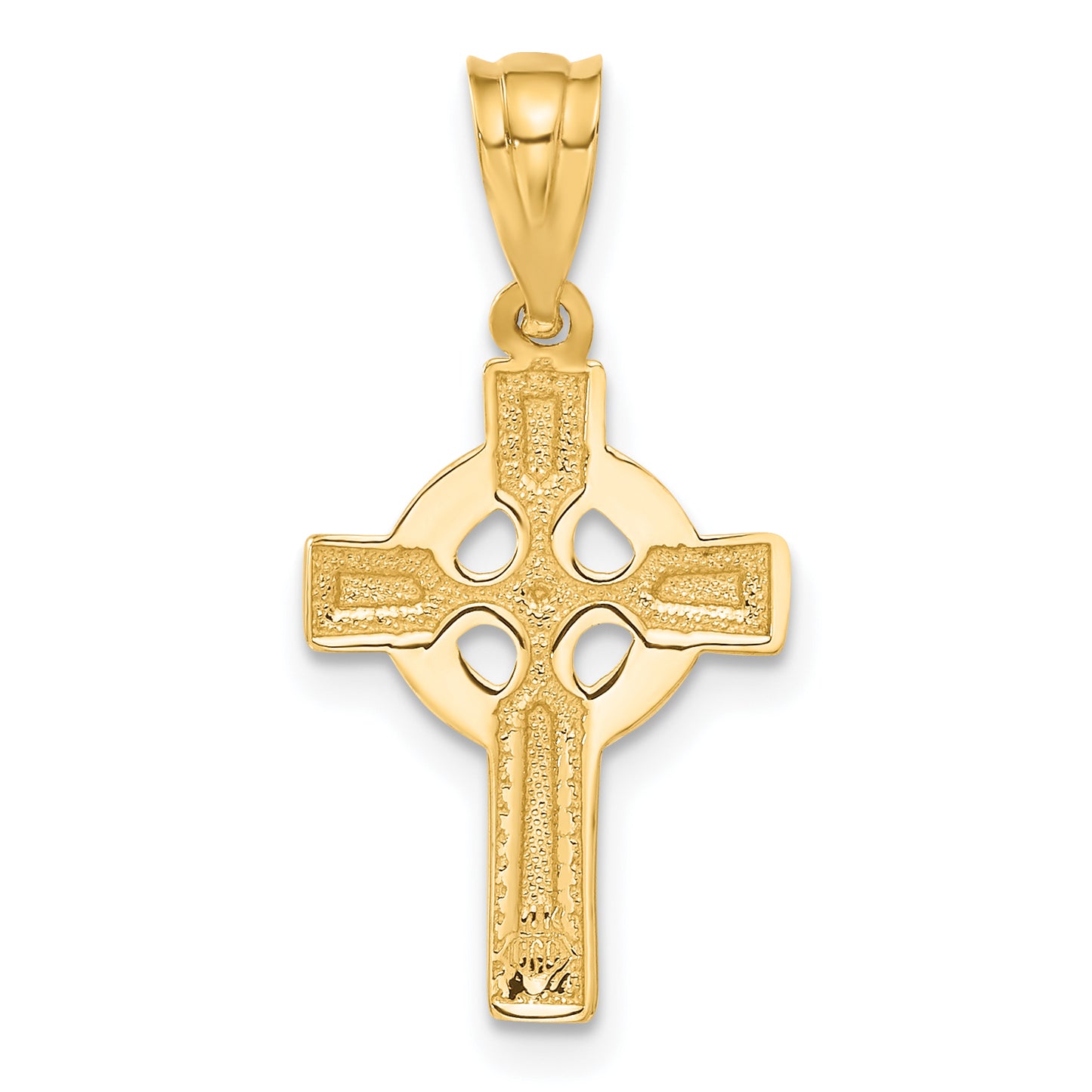 14K Yellow Gold Celtic Cross Pendant