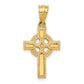 14K Yellow Gold Celtic Cross Pendant