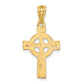 14K Yellow Gold Celtic Cross Pendant